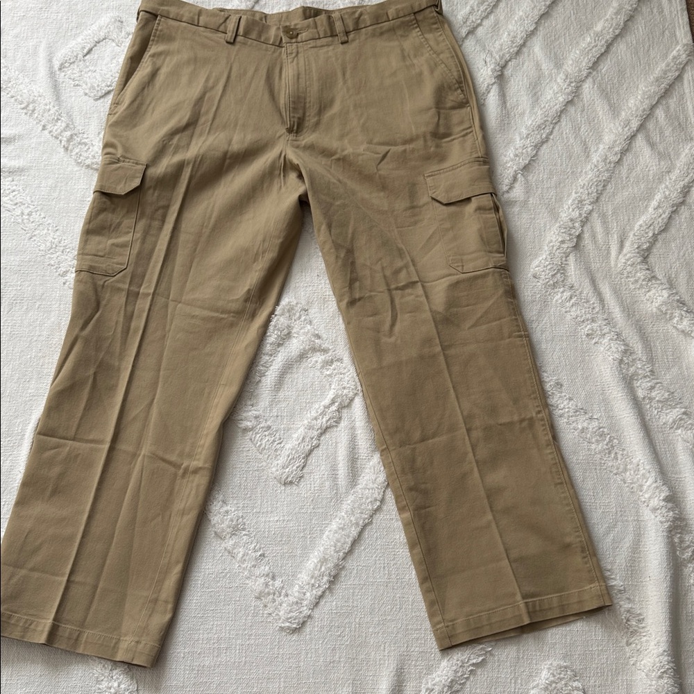Haggar Men's Khaki Cargo Pants-